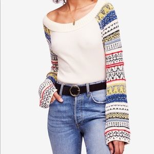 Freepeople Fair ground stripped sleeve